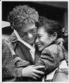 Image of Cindy Domingo and supporter after verdict in Marcos trial, Seattle,  December 15, 1989