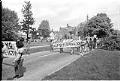 Image of UW students marching to protest Chicano staff dismissals, Seattle, May 13, 1975
