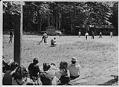 Image of Baseball game at picnic, circa 1944