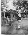 Image of Owls player jumping in the air, Seattle, circa 1938