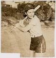 Image of Evelyn Willliams standing at bat, Seattle, circa 1938