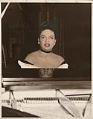 Image of Hazel Scott at the piano, Seattle, October 11, 1947