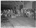Image of Japanese Americans at Pier 42 for return to Hawaii, Seattle, November 7, 1945
