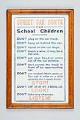 Image of Framed placard for school children, ca. 1910