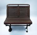 Image of Bench seat from a Seattle streetcar, ca. 1900-1940
