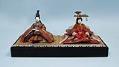 Image of Emperor and Empress dolls from a Girls’ Day set, ca. 1930-1940