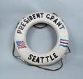 Image of Life preserver ring from the SS President Grant/Seattle, ca. 1948