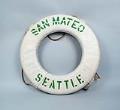 Image of Life preserver ring from ferry San Mateo, ca. 1947-1969
