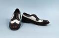 Image of Pair of two-tone wing tip shoes, 1970s