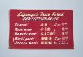 Image of Hand-lettered sign for mochi, used at the Sagamiya Confectionery Co., ca. 1905-1950