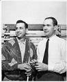 Image of Rudy Filion and Bill MacFarland, Seattle Totems hockey players, March 29, 1962