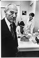 Image of Dr. William Hutchinson at Fred Hutchinson Cancer Research Center, Seattle, March 1982