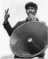 Image of Ron Johnson speaking at rally on killing of Joseph Hebert, Seattle, March 6, 1975