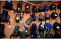 Image of Man shopping for backpack at REI, Seattle, November 12, 1993