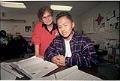 Image of Doreen and Ben Nathan studying at the Seattle Indian Center, December 21, 1993