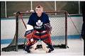 Image of Admirals goaltender Bryanne Fitts during practice session, Seattle, March 1997