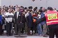 Image of Delegates and others waiting for access to the WTO conference, November 29, 1999