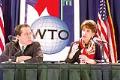 Image of US Trade Representative Charlene Barshefsky and Gene Sperling, Seattle, November 30, 1999