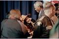 Image of Teresa Ryan with Nelson Mandela, Seattle, December 8, 1999