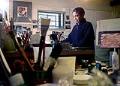Image of Barbara Earl Thomas in her studio, Seattle, January 25, 2002