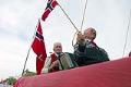 Image of John Selle and Trygue Vjorndal in 17th of May parade, Seattle, May 17, 2002