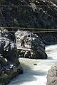 Image of Larry King of the Yakama Nation fishing in the Klickitat River, July 26, 2002