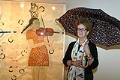 Image of Fay Jones with her painting 