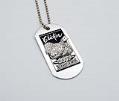 Image of Chicken Soup Brigade dog tag and chain, ca. 1990s