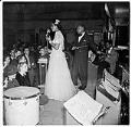 Image of Evelyn Williamson and Lionel Hampton onstage at the Trianon, December 1940