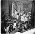Image of Billy Tolles band with woman singing, Seattle, circa 1952
