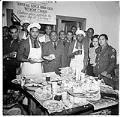 Image of Servicemen at event sponsored by the Victory Canteen, Seattle, circa 1944