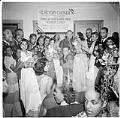 Image of Servicemen at event sponsored by the Victory Canteen, Seattle, circa 1944