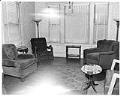 Image of Armchairs in a living room, Seattle,  circa 1950