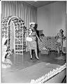 Image of Model at Easter fashion show, Seattle,  circa 1953