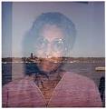 Image of Double exposure of Izzy Smith and Lake Washington, Seattle, 1989