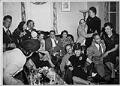 Image of Guests at a house party, circa 1945