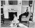 Image of Couple seated in a living room, Seattle, circa 1947