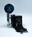 Image of Speed Graphic camera, 4x5, used by photographer Al Smith, ca. 1947
