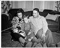 Image of Al, Izzy, and Butch Smith at home, Seattle, circa 1948