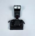 Image of Canon Electronic Flash Speedlite 420EZ camera used by photographer Al Smith, ca. 1987