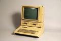 Image of Apple IIe Personal Computer with monitor and keyboard, ca. 1983
