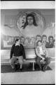 Image of Ricardo Garcia and Bill Nicacio at KDNA studio, Granger, February 13, 1992