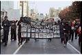 Image of Protesters marching against police brutality, Seattle, October 22, 2001