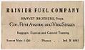 Image of Rainier Fuel Company advertising card, circa 1904