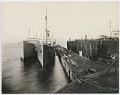 Image of S.S. Fort Harrison and S.S. President [?], Admiral Line, Pacific Steamship Co., at Todd Dry Docks, Seattle, November 1918