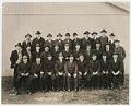 Image of Group of men in suits posed outdoors, circa 1920