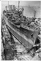 Image of Navy Transport in drydock at Todd Pacific Shipyards, Seattle, May 1945