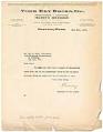 Image of Letter from C.W. Wiley, Chairman of the Board of Todd Dry Docks, Inc., to William H. Todd, President of Todd Shipyards, sharing photographs of a Luckenbach boat in drydock, June 19, 1922