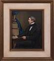 Image of Colored photograph of painted portrait of William Henry Seward by Herbert P. Muehlenbeck, 1867