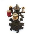 Image of Cast iron spool rack and thread, 1889